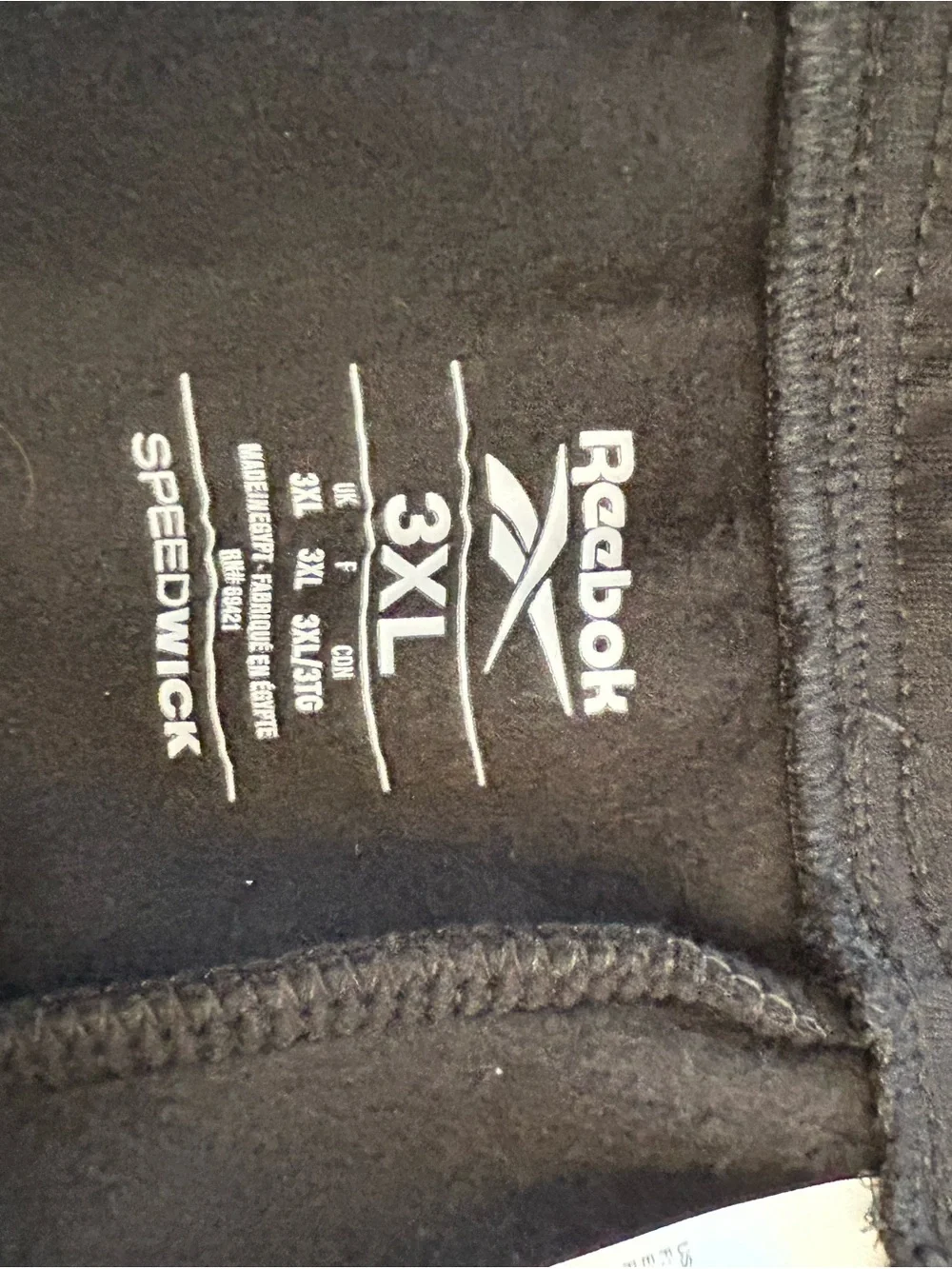 Reebok Black Jogger Sweatpants with Branded Tag